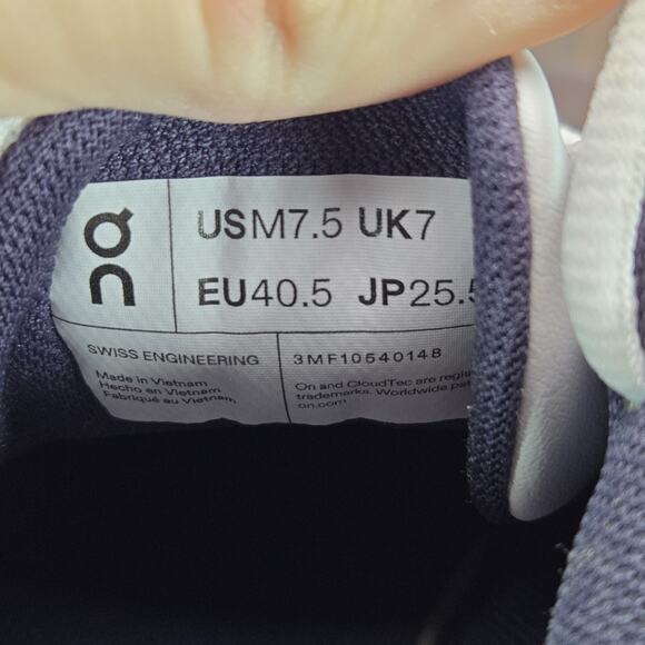 NEW On Cloud The Roger Clubhouse Mens Size 7.5 Court Tennis Shoes White Blue - Picture 10 of 11